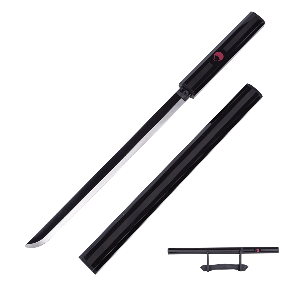 Black Naruto Sasuke Uchiha Kusanagi Grass Cutter Ninja Sword Katana